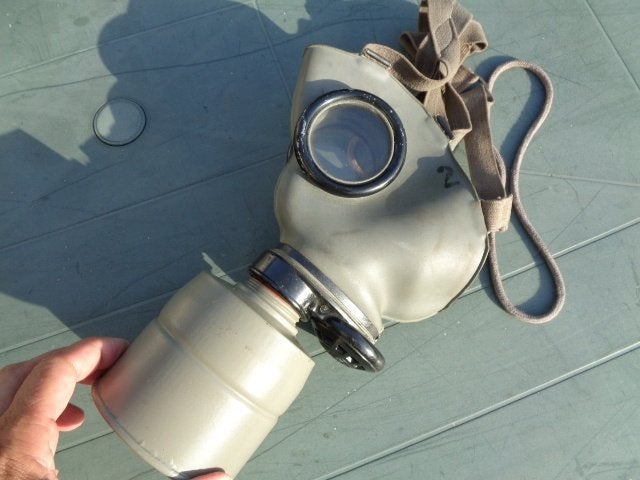 WO 2 Duits gasmasker ex Tsjechië, Verzamelen, Ophalen of Verzenden, Landmacht, Duitsland, Overige typen