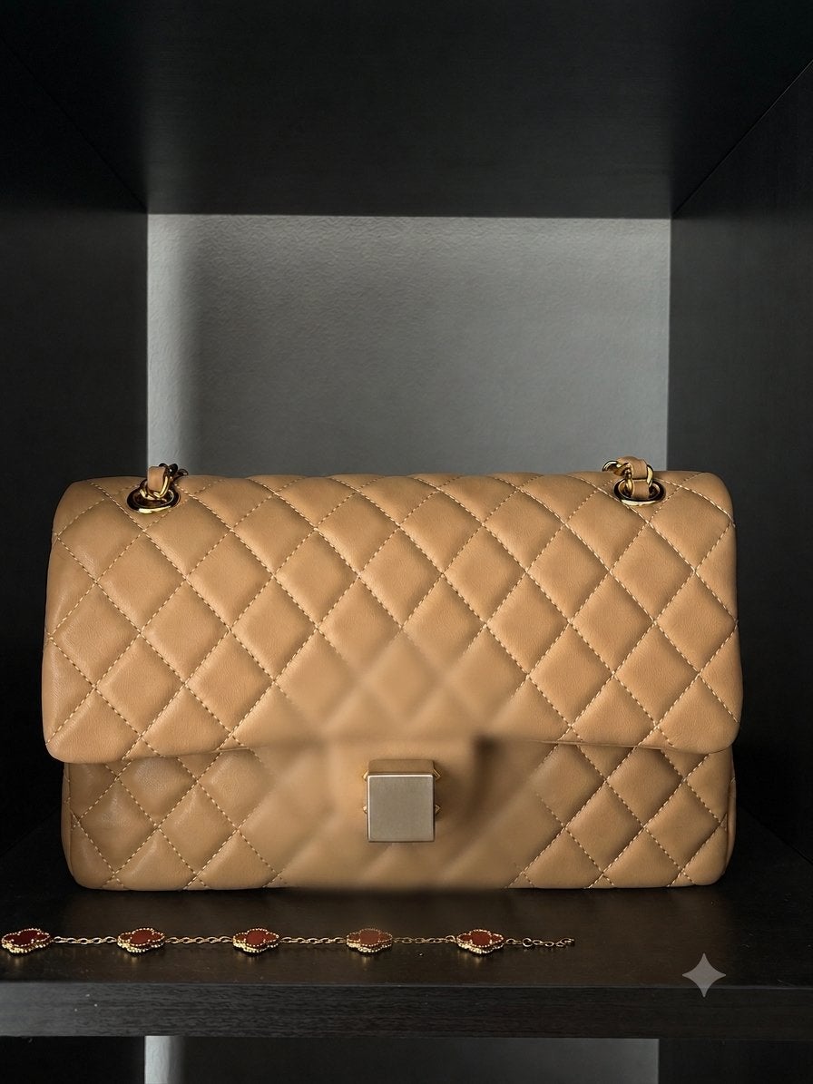 Prachtige tas, Ophalen of Verzenden, Zo goed als nieuw, Beige, Schoudertasje