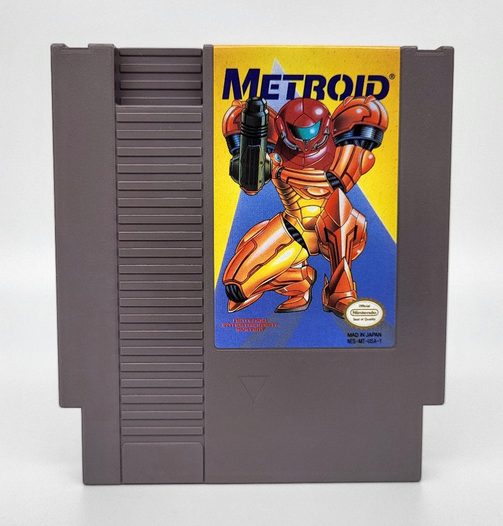 Metroid - Nintendo NES - USA Cart - Yellow Label, Spelcomputers en Games, Avontuur en Actie, Gebruikt, 1 speler, Ophalen of Verzenden