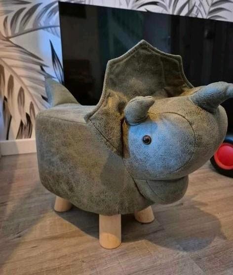 Leuke Dierenkruk Triceratops - Ideaal voor Jungle Kamer, Ophalen of Verzenden, Zo goed als nieuw, Overige materialen