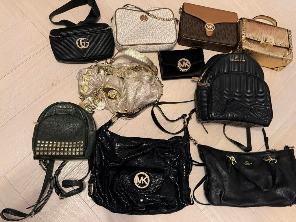 Prachtige set Damestassen met oa LV & MK als Nieuw!, Ophalen of Verzenden, Zo goed als nieuw, Overige kleuren, Handtas