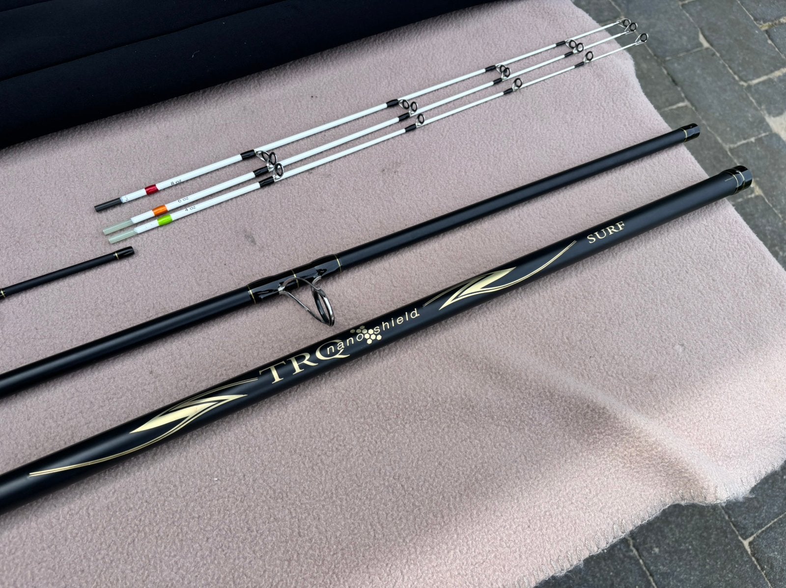 Penn trq nanoshield surf cw 120-225gr strandhengel / hengel, Ophalen of Verzenden, Gebruikt, Werphengel