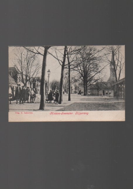 Midden Beemster Rijperweg Uitg C Lakeman, Ophalen of Verzenden, Voor 1920, Gelopen, Noord-Holland