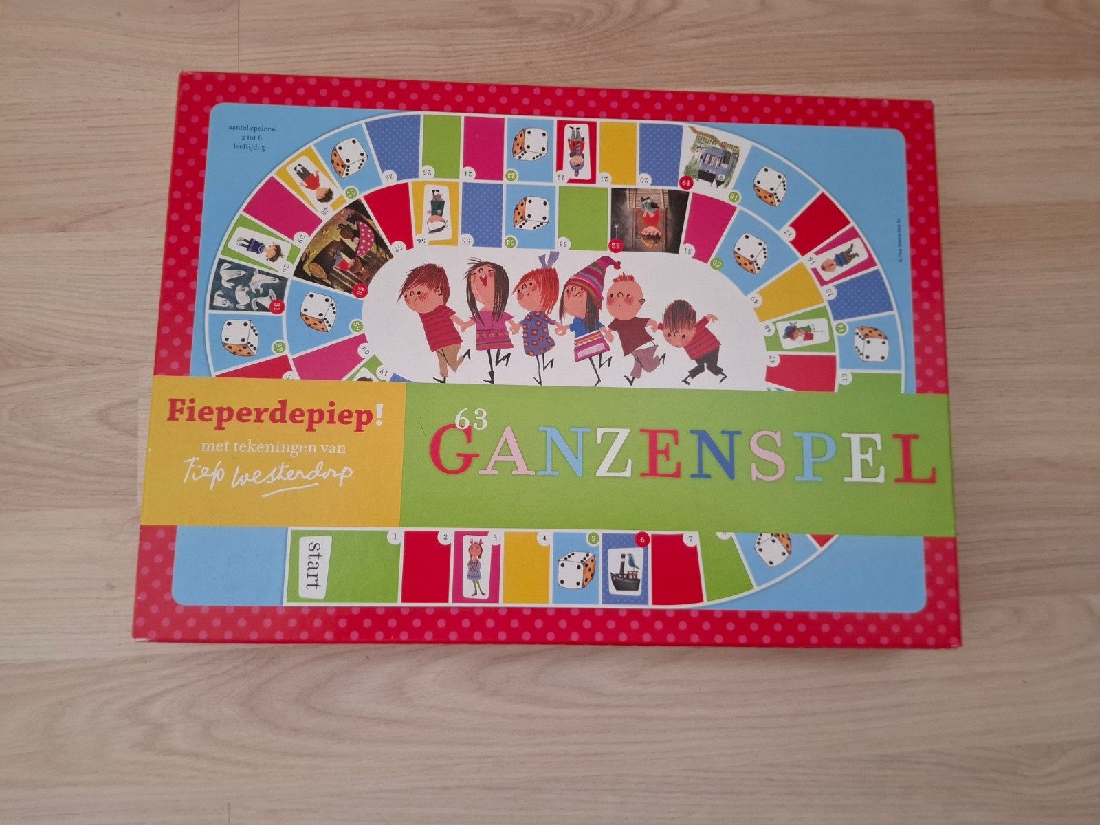 Fieperdepiep Ganzenspel - Zo goed als nieuw, Ophalen, Zo goed als nieuw