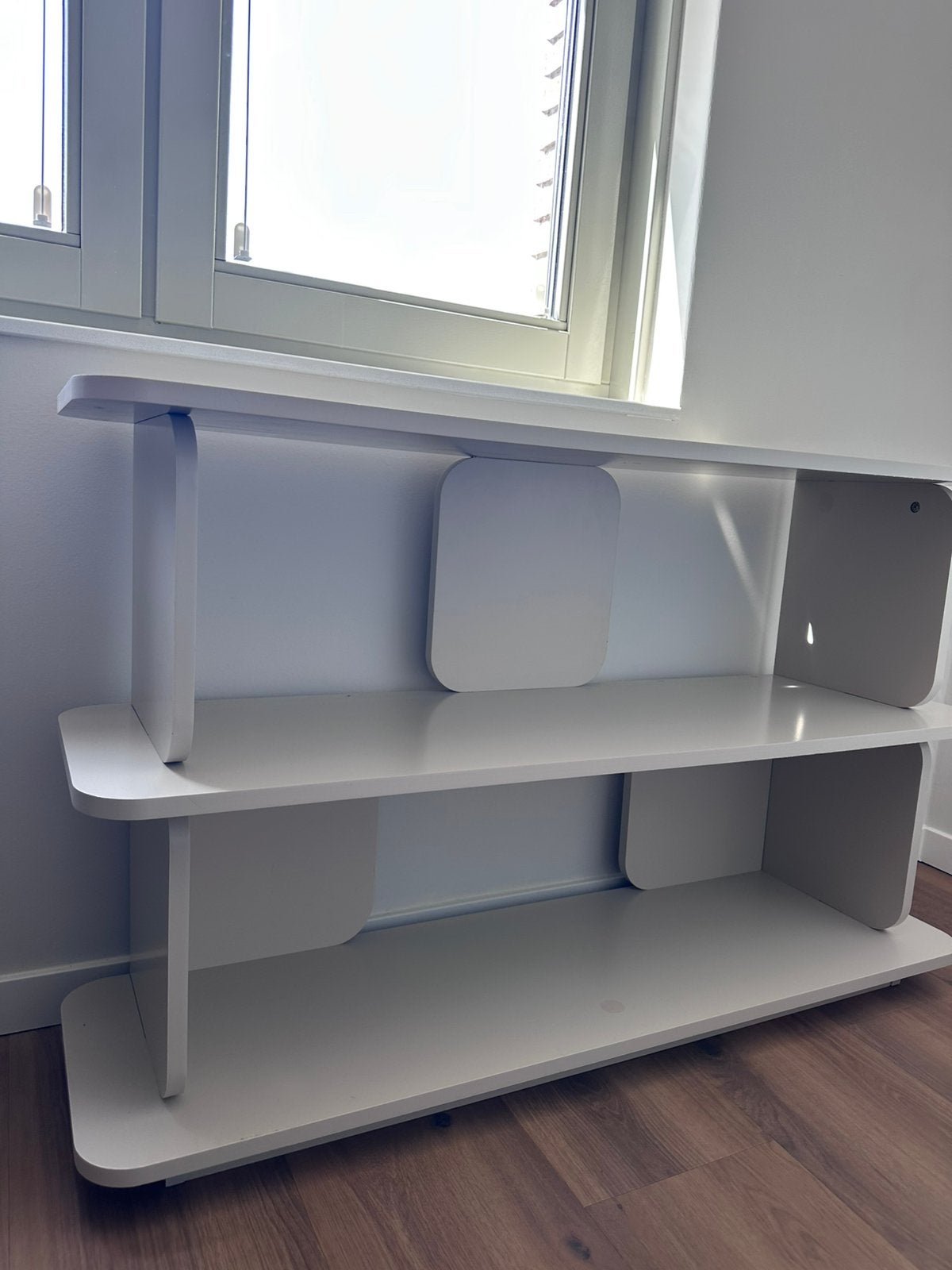 KARWEI wandkast Charlie – beige, Ophalen, Japandi, 100 tot 150 cm, Zo goed als nieuw
