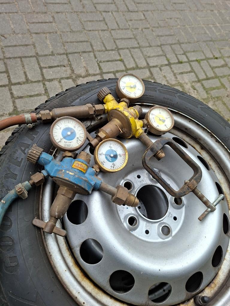 Gas en zuurstof meter, Doe-het-zelf en Verbouw, Gereedschap | Lasapparaten, Ophalen, Gebruikt, 250 ampère of meer, Overige typen
