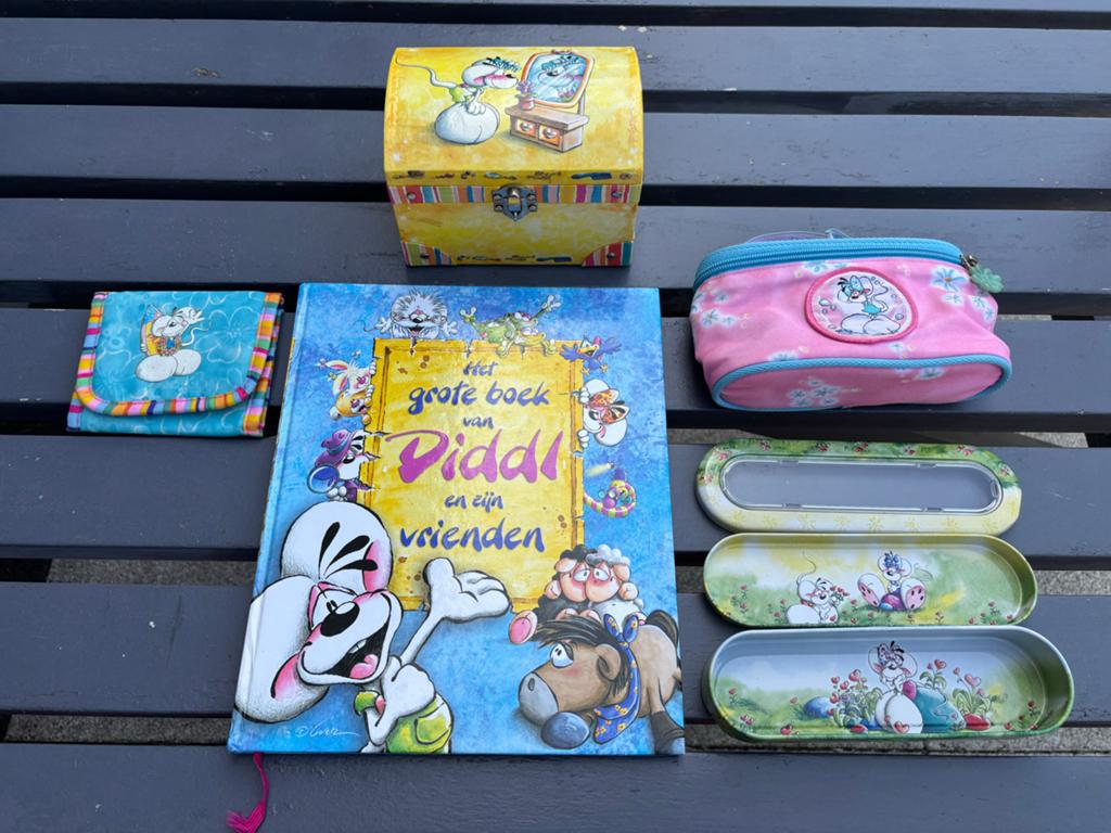 Grote Diddl vintage verzameling - Knuffels, boek, etui, Ophalen of Verzenden, Verschillende figuren, Gebruikt, Overige typen