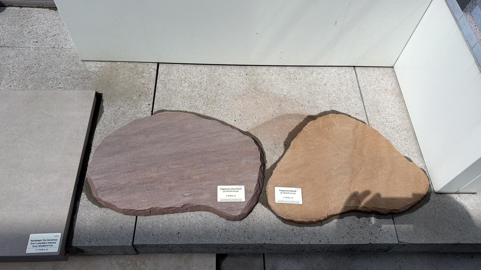 Flagestones gres rood, Tuin en Terras, Tegels en Klinkers, Ophalen of Verzenden, Zo goed als nieuw, Beton, Klinkers