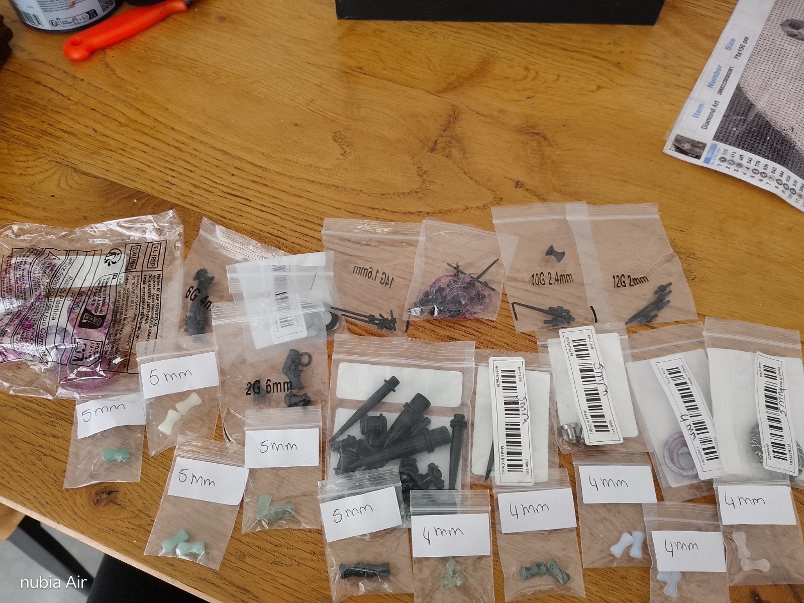 tunnels / plug oor 1,6 tot 12 mm, Ophalen of Verzenden, Nieuw, Overige materialen