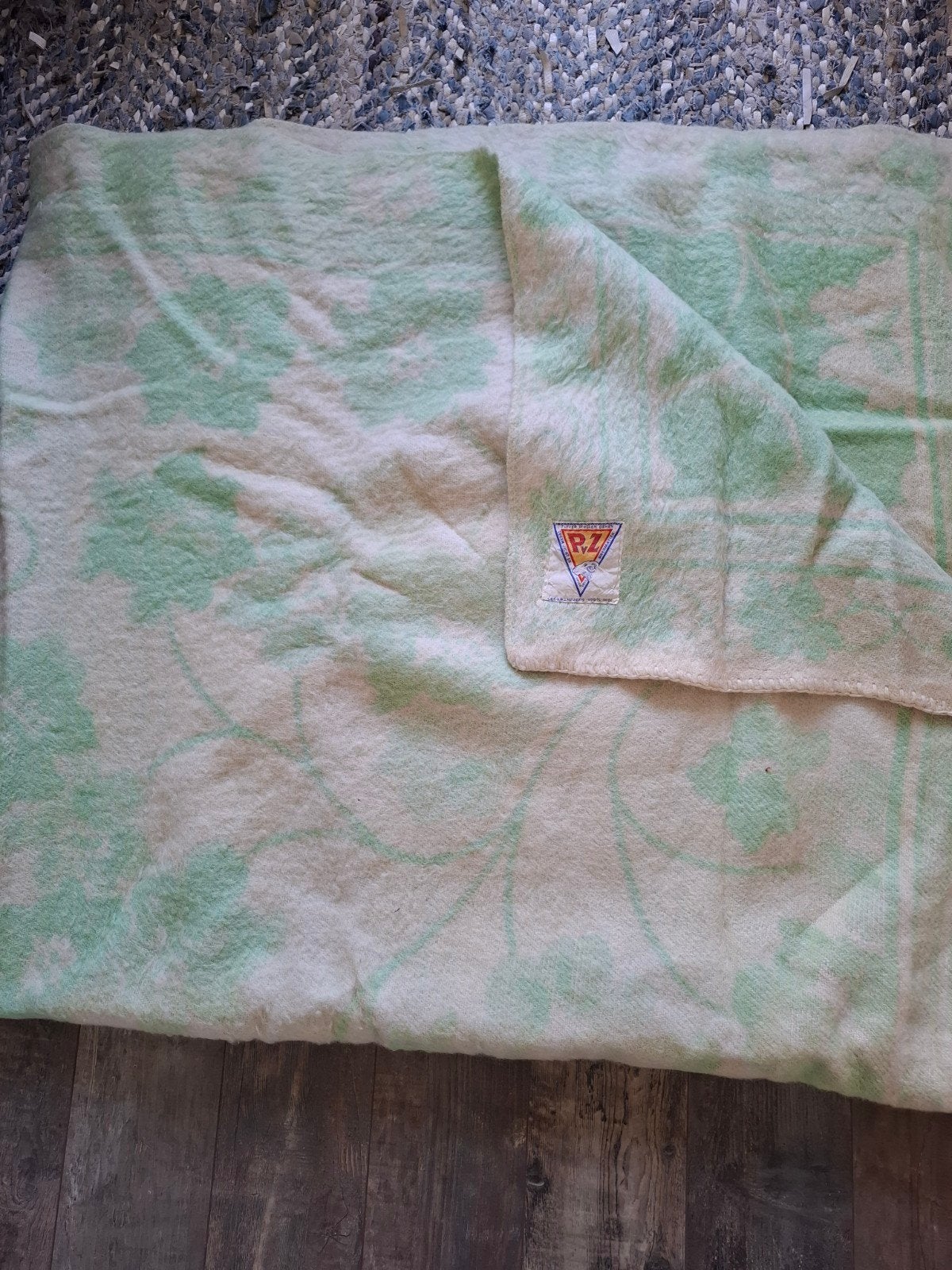 Vintage wollen deken 200x200 cm, Ophalen of Verzenden