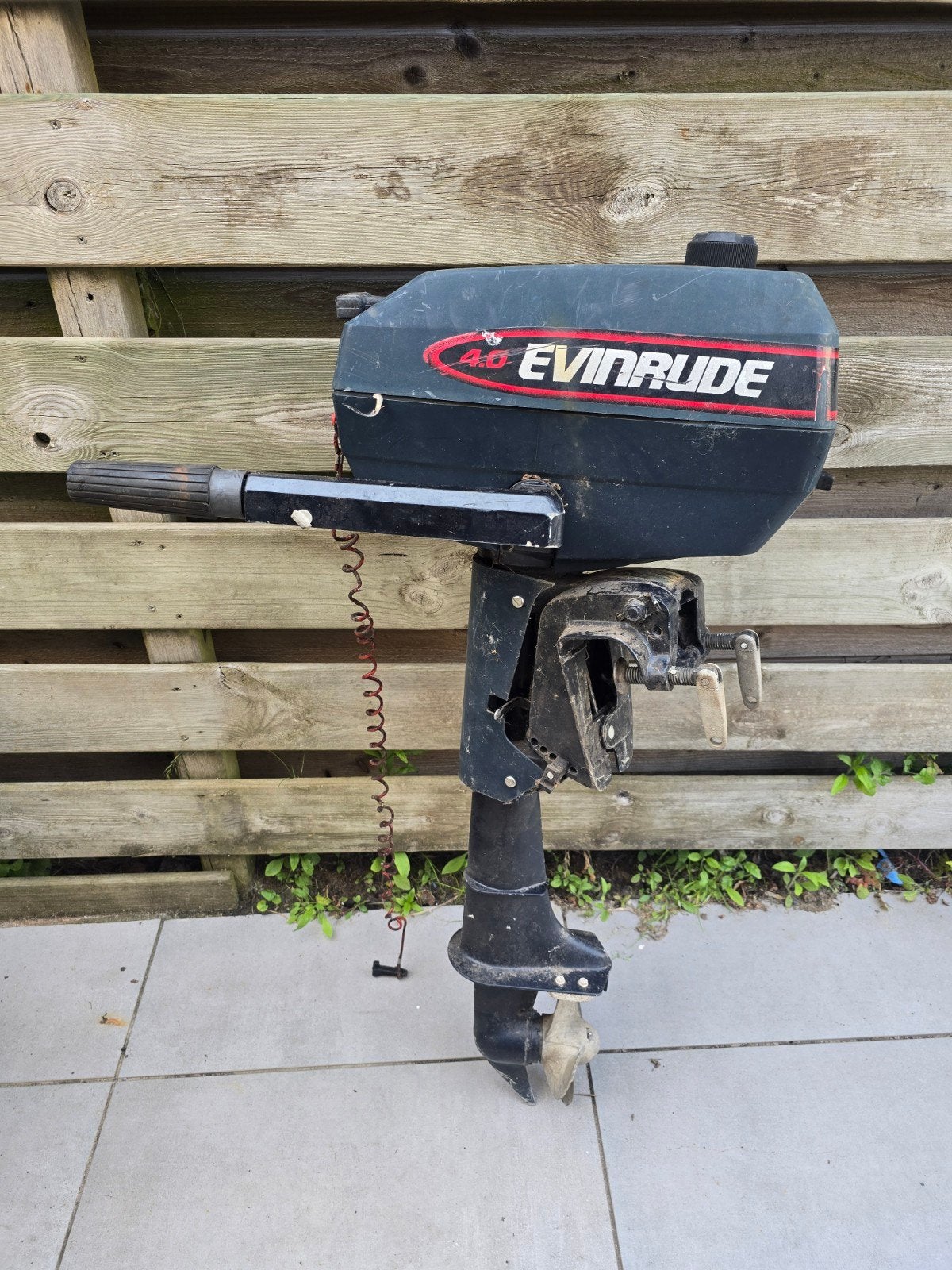 Evinrude 4 pk buitenboordmotor., Ophalen, Gebruikt