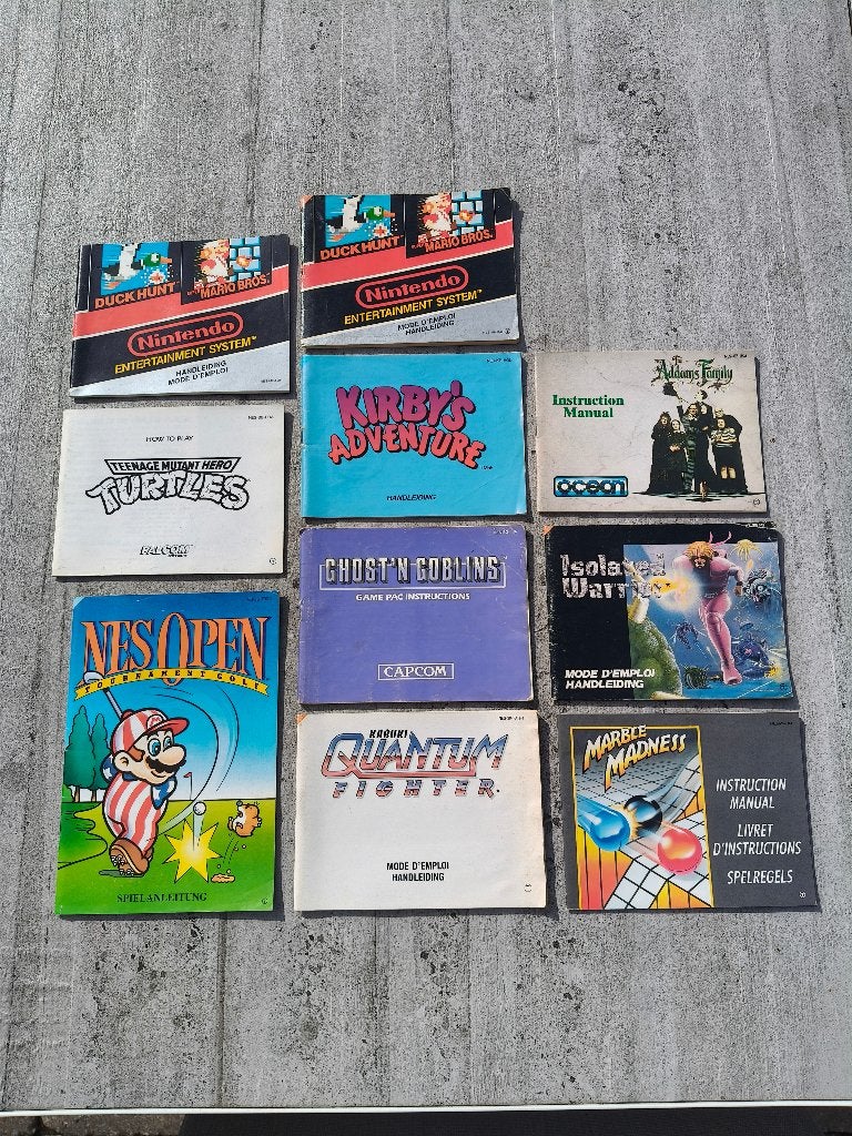 10 Nintendo NES boekjes handleidingen manuals / origineel, Spelcomputers en Games, Games | Nintendo NES, Gebruikt, 1 speler, Ophalen of Verzenden