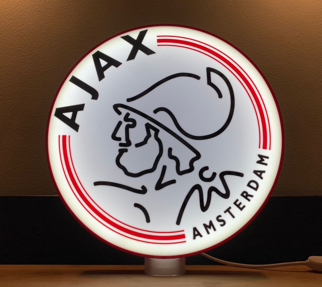 Ajax 3D geprinte LED lamp - Perfect voor de Mancave!, Overige merken, Kunststof, Meerkleurig, Nieuw