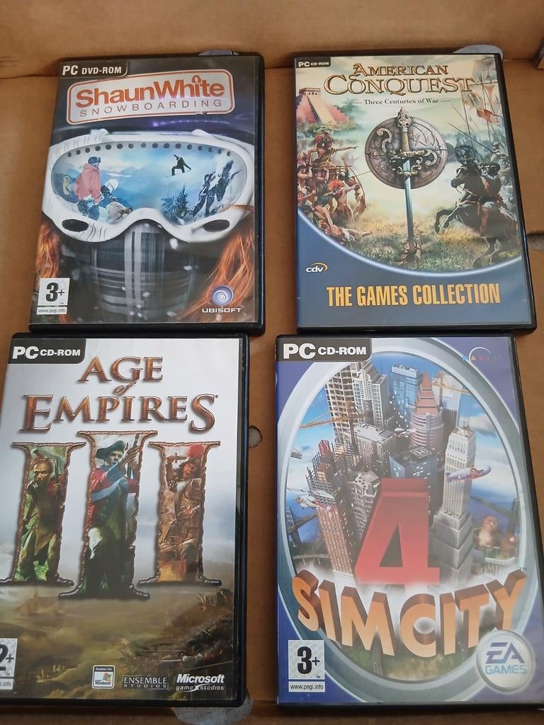 PC CD-ROM Games: Shaun White, Age of Empires III, SimCity 4, Spelcomputers en Games, Gebruikt, 1 speler, Ophalen of Verzenden