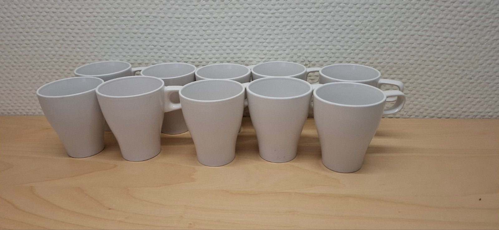 10 witte ikea mokken, Ophalen of Verzenden, Zo goed als nieuw, Overige stijlen, Kop(pen) en/of Schotel(s)