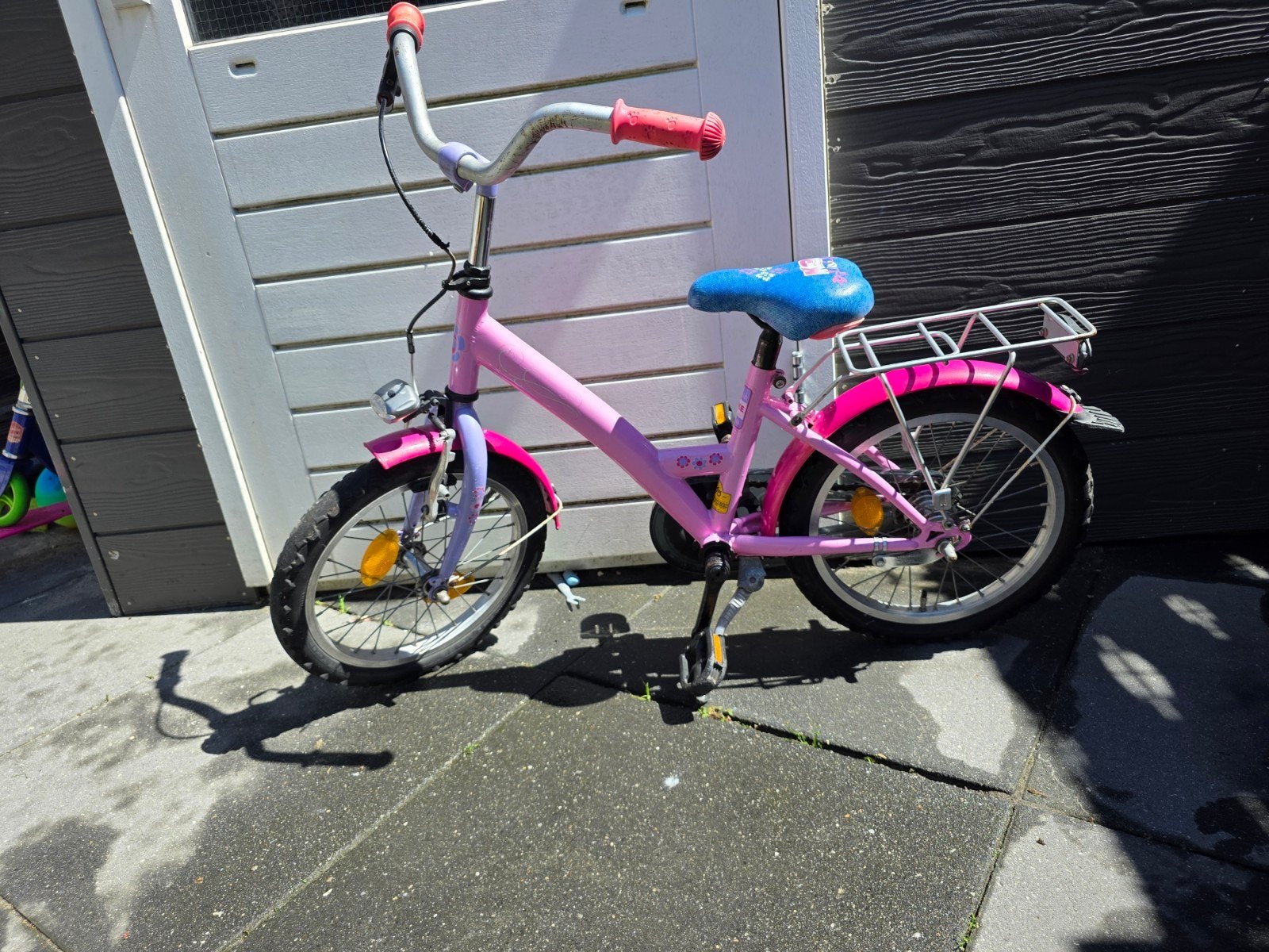 14 inch kinderfiets K3- Kan nog een ronde mee, Ophalen, Gebruikt, Terugtraprem, Minder dan 16 inch