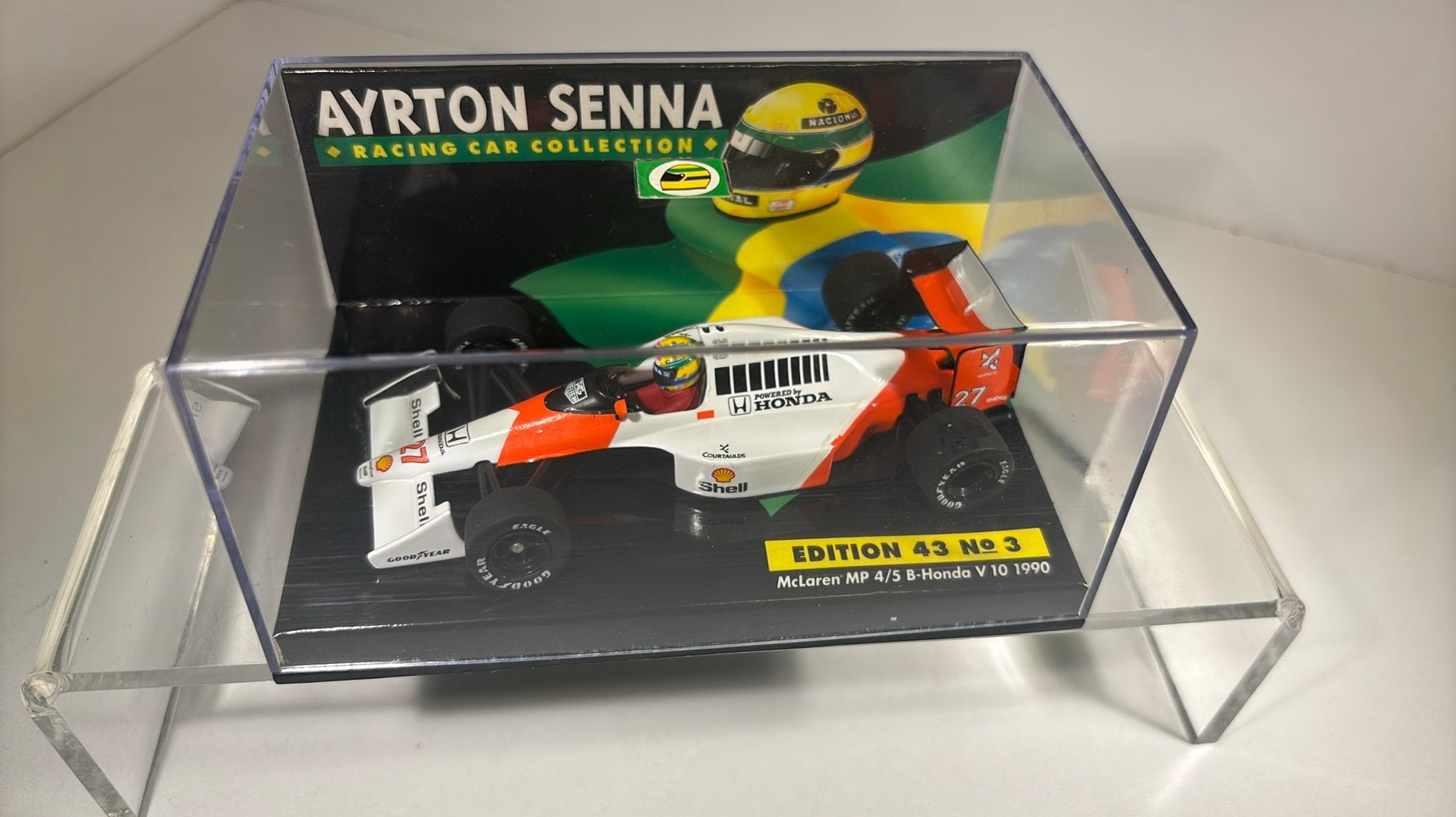 F1 McLaren mp4/5 b-honda senna 1990 minichamps 1.43, Auto, Ophalen of Verzenden, MiniChamps, A