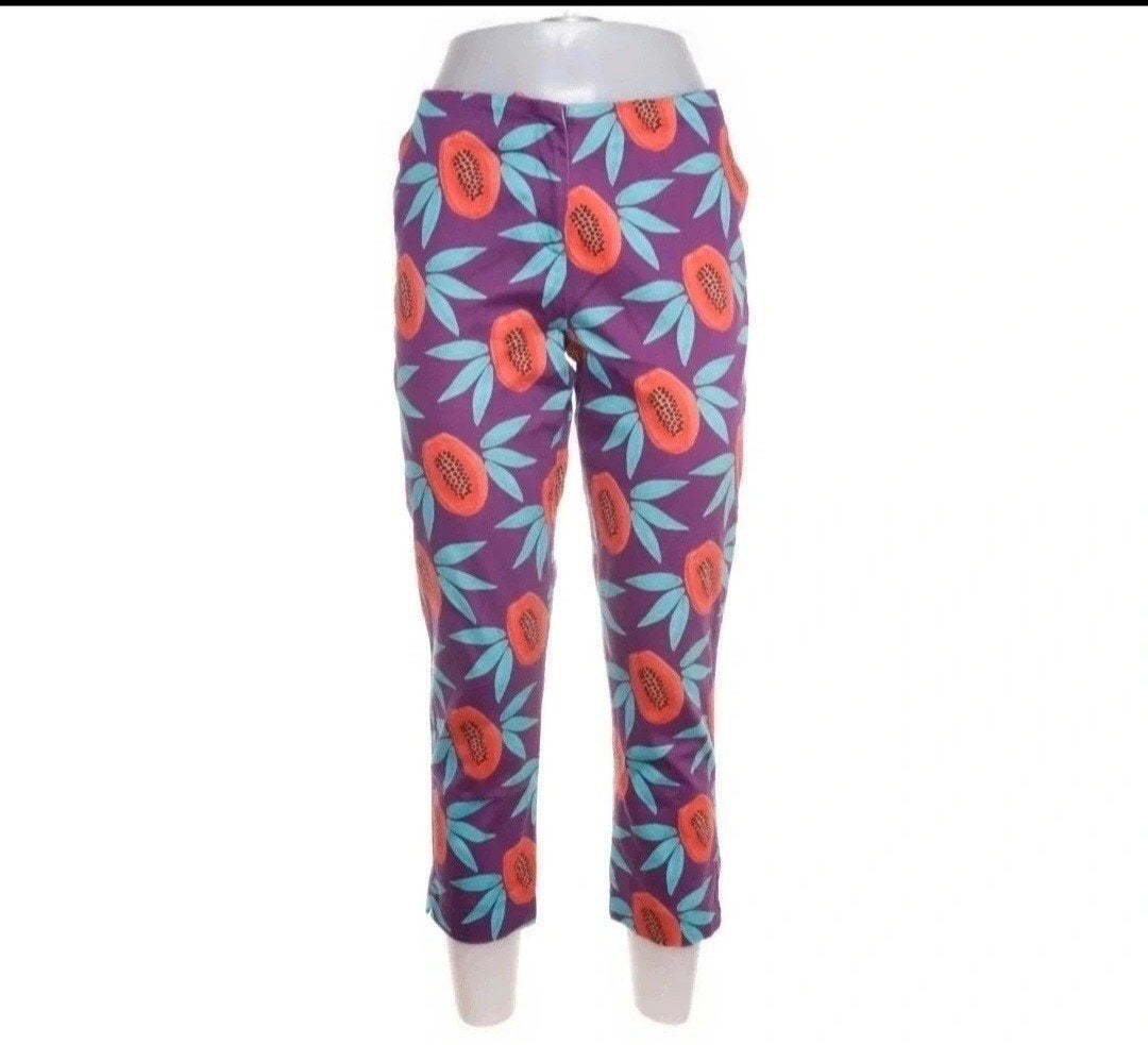 Fabienne Chapot Paarse 7/8 Capri Broek Kleurrijke Papaya S, Verzenden, Nieuw