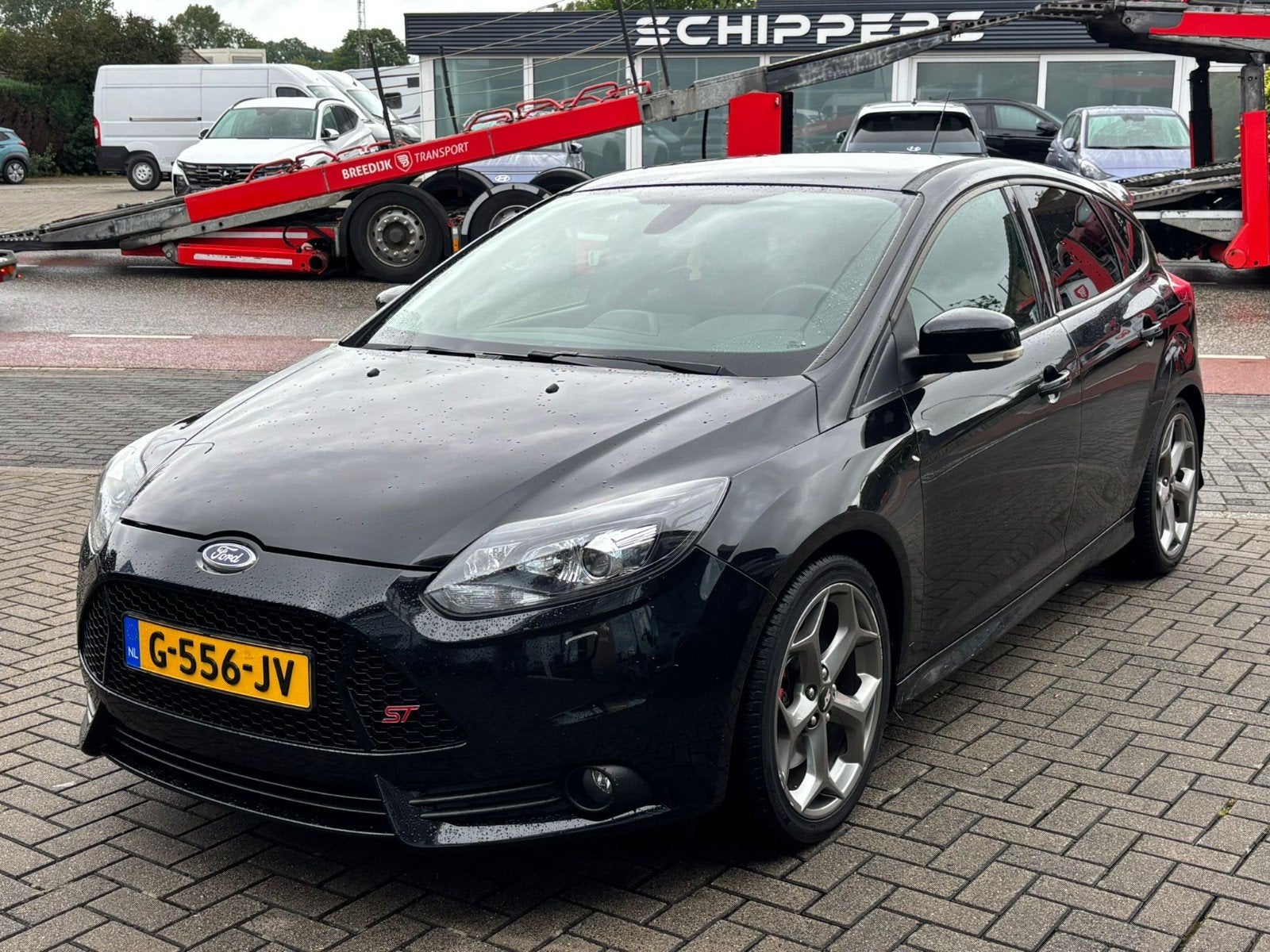 Ford Focus 2.0 Ecoboost 184KW 5-D 2013 Zwart, Auto's, Zwart, 4 cilinders, 1337 kg, Zwart