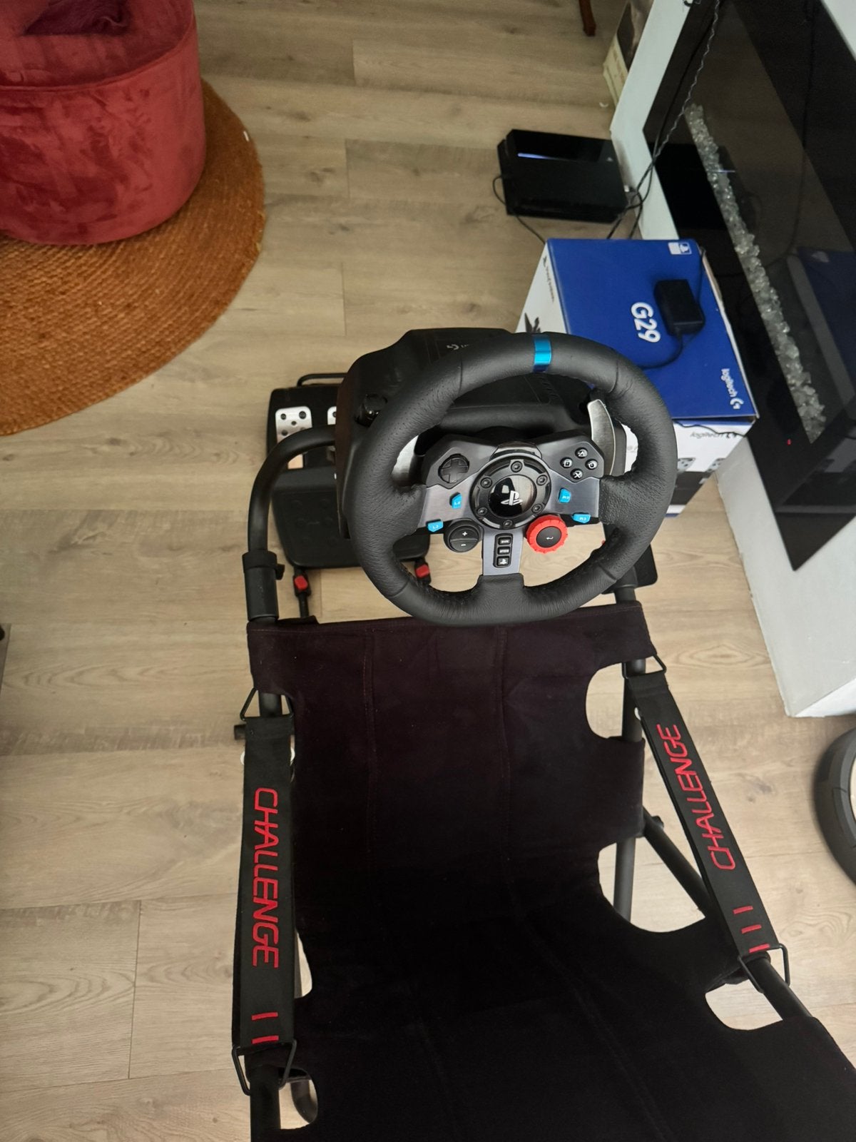 Complete Playseat Challenge + Logitech G29 + GT7 PS4, Ophalen, Zo goed als nieuw, Playseat of Racestoel