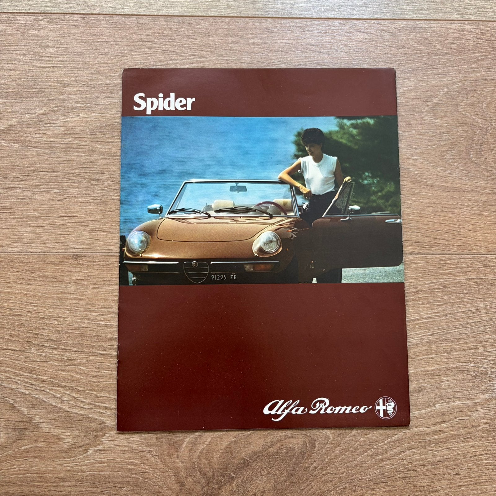 Alfa Romeo Spider coda tronca brochure 1980 Sam van Lingen, Ophalen of Verzenden, Zo goed als nieuw, Alfa Romeo