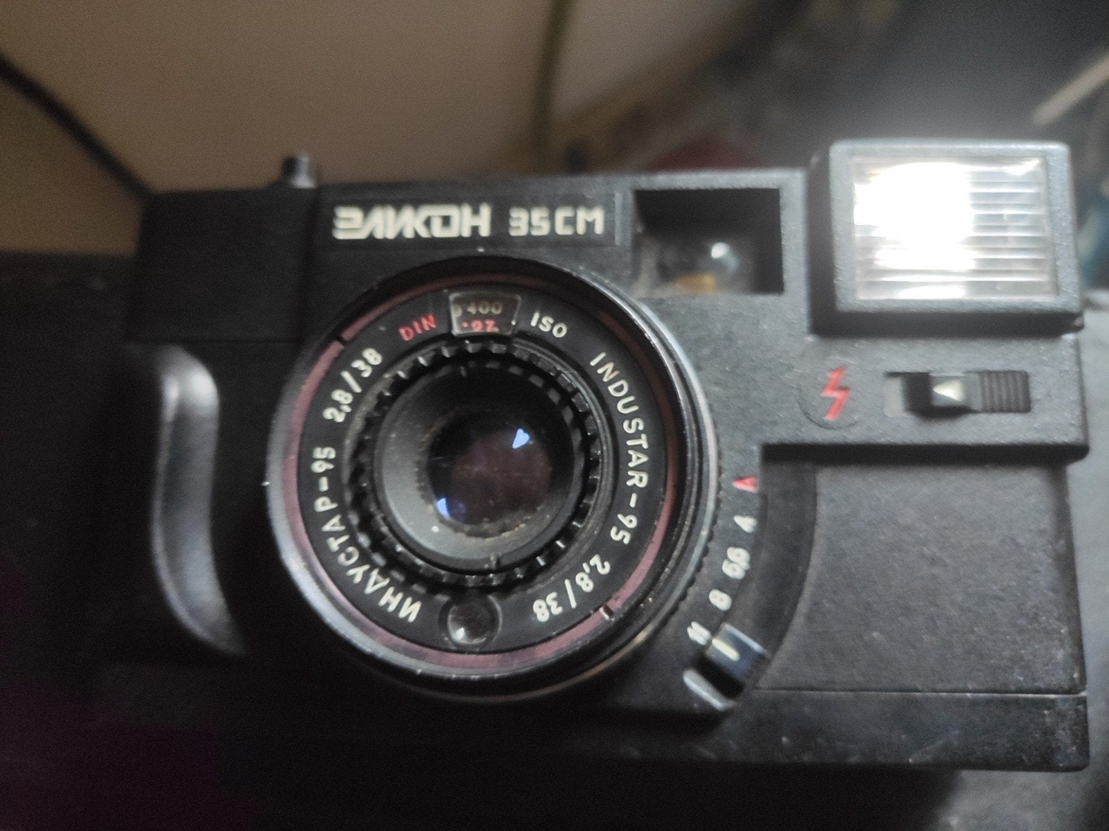 Vintage Elikon 35CM Compact Camera met Industar-95 lens, Ophalen of Verzenden, Gebruikt, Compact, Overige Merken