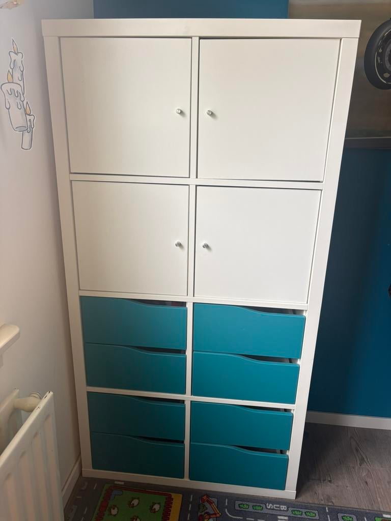 Ikea kast met laatjes en deurtjes, Huis en Inrichting, Ophalen of Verzenden, Gebruikt