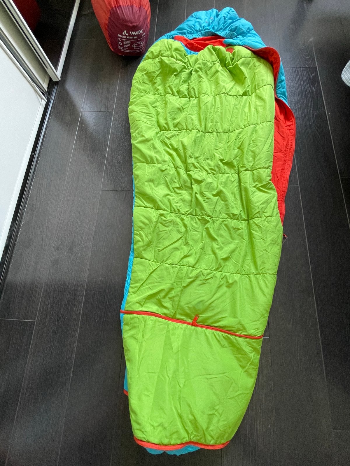 Vaude Dreamer Adjust 450 Slaapzak - 160-190 cm, Caravans en Kamperen, Slaapzakken, Ophalen of Verzenden, Zo goed als nieuw
