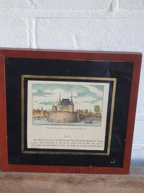 Oude orig gravure Noord poort tot Hoorn 1620 Rademaker, Ophalen
