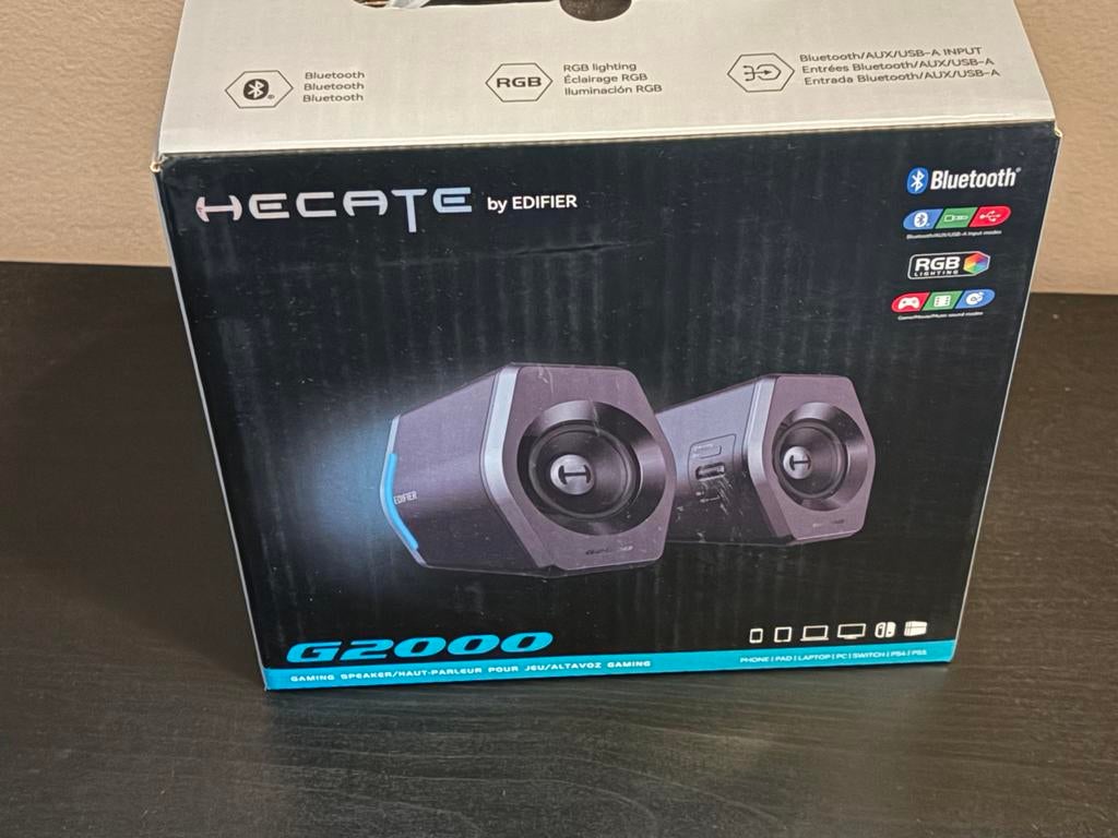 Edifier G2000 gaming RGB speakers, compleet als nieuw, Ophalen, Zo goed als nieuw, Audiokanaal 2