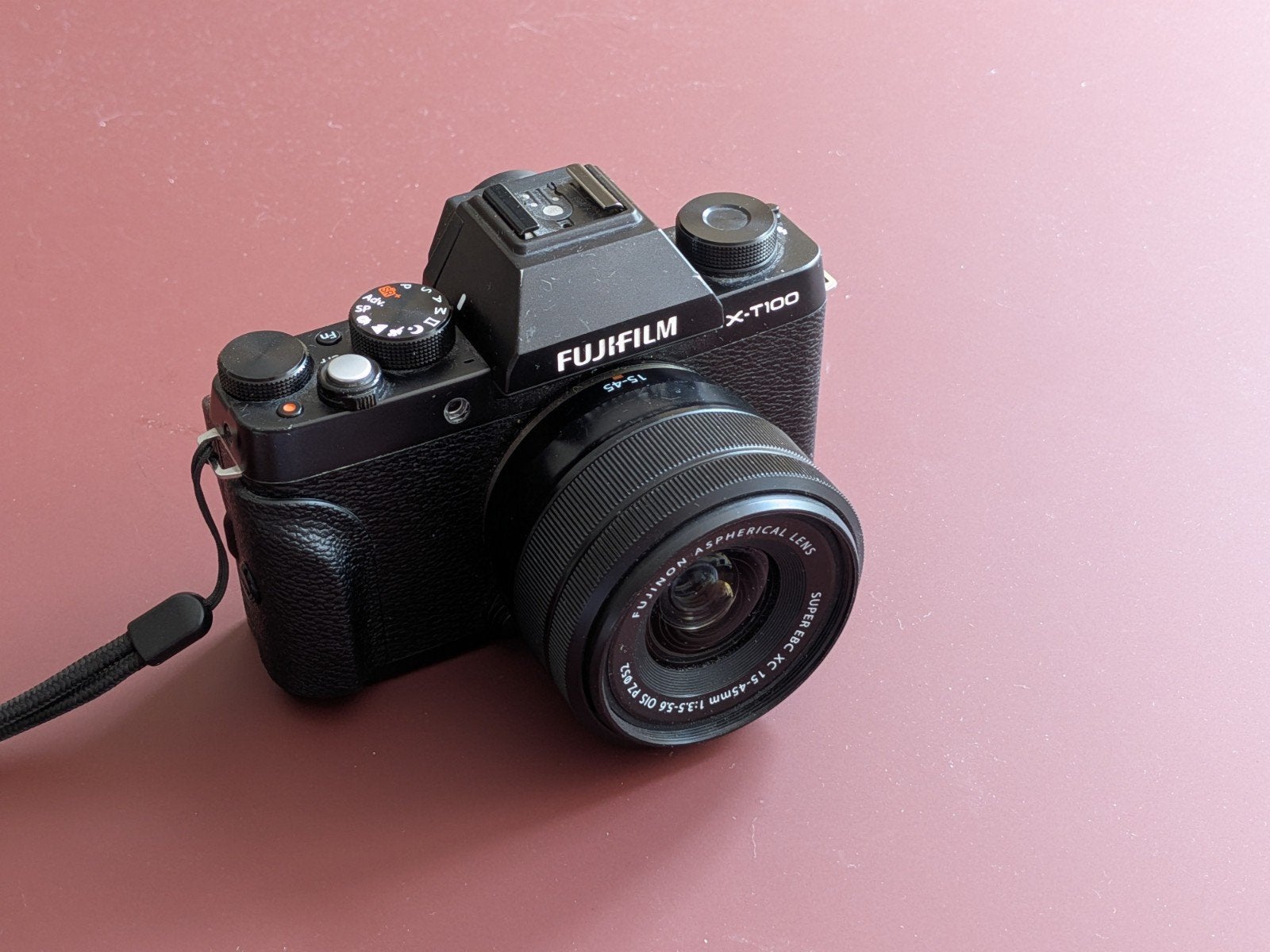 Fujifilm X-T100 Systeemcamera met XC 15-45mm lens, Ophalen of Verzenden, Zo goed als nieuw, Fuji, Geen optische zoom