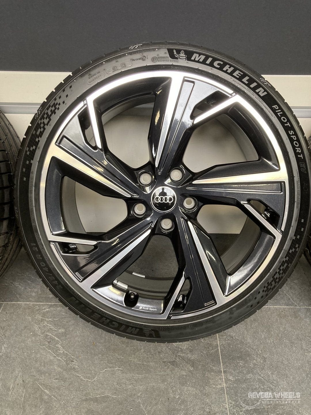 21” originele Audi A6 Etron velgen + banden breedset 5x130, -, -, Banden en Velgen, Zomerbanden