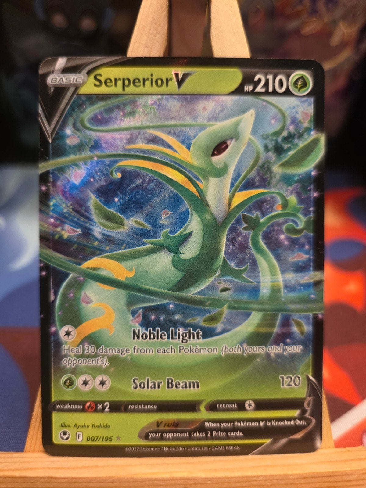 Pokemon Silver Tempest Serperior V 002/195, Verzenden, Zo goed als nieuw, Losse kaart, Foil