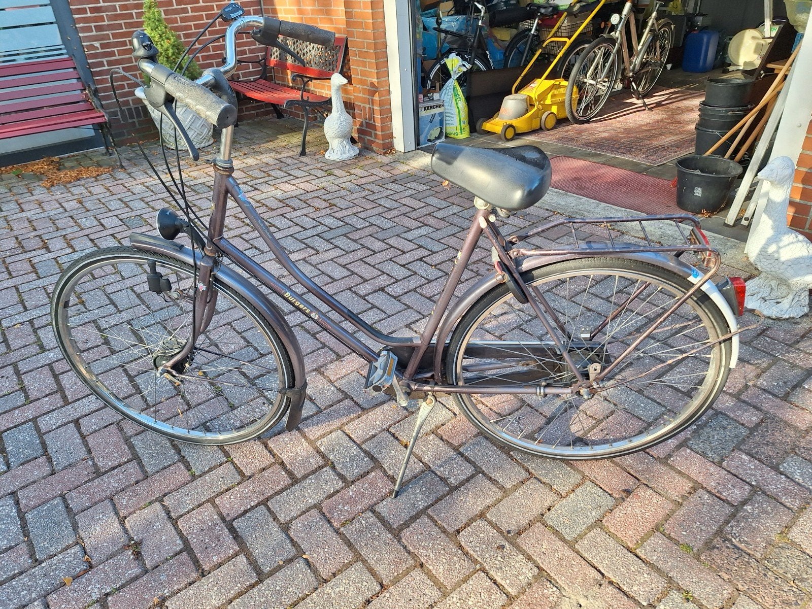 damesfiets burgers, Ophalen, Trommelrem, BURGERS
