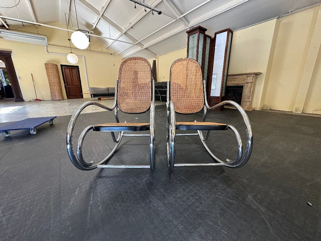 Schommelstoelen in Marcel Breuer stijl 2x, Huis en Inrichting, Stoelen, Ophalen, Twee, Overige kleuren, Zo goed als nieuw
