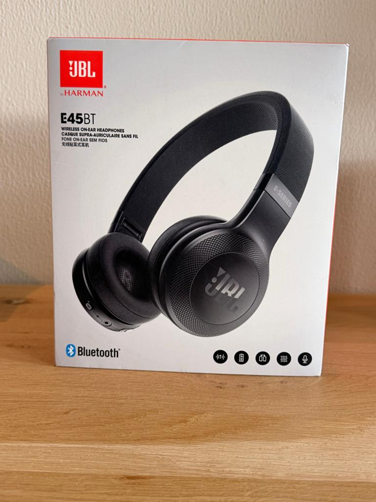 JBL E45BT Draadloze On-Ear Hoofdtelefoon - Zwart, Audio, Tv en Foto, Koptelefoons, Overige merken, Zo goed als nieuw, Draadloos