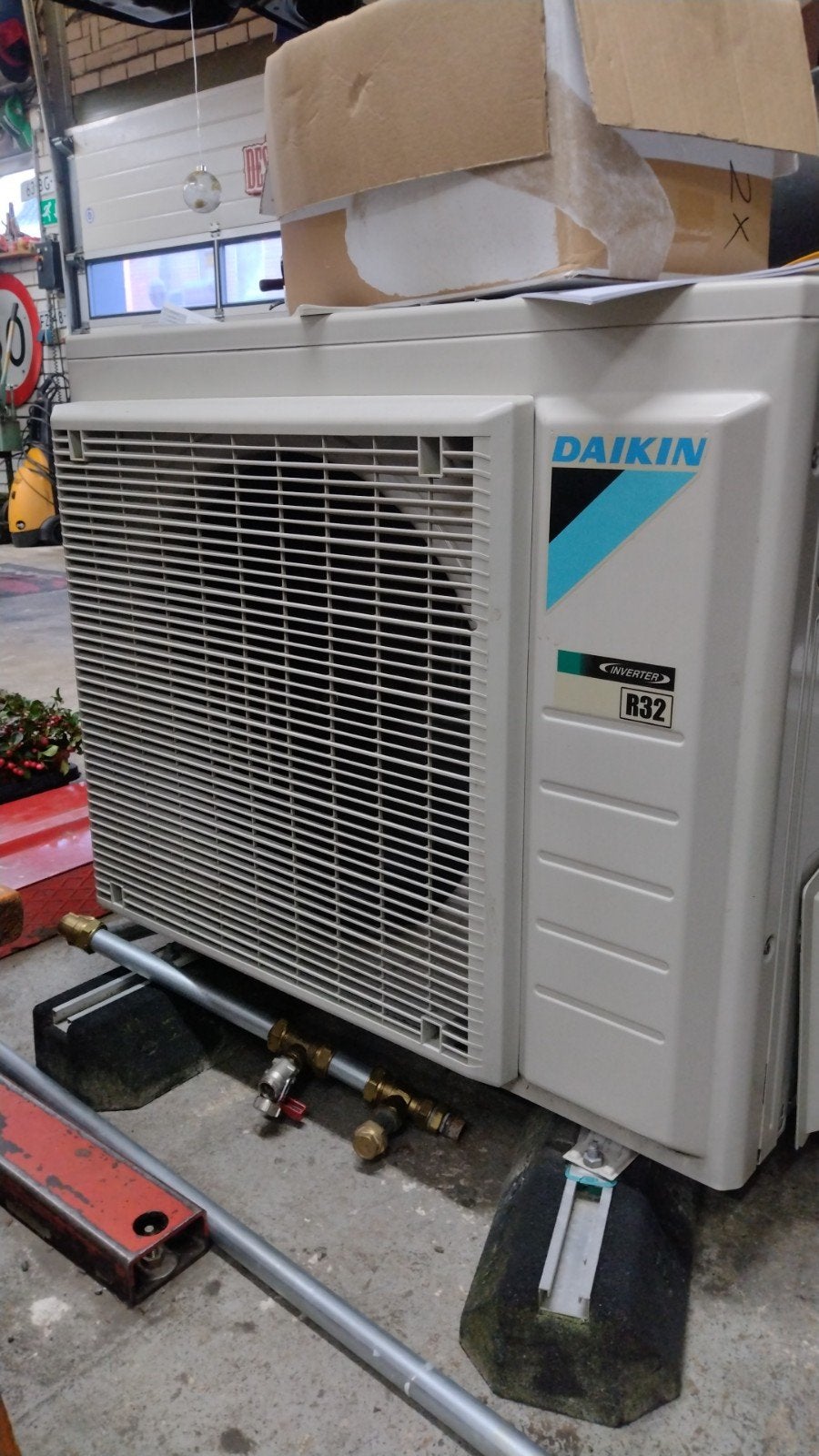 warmte pomp plus buiten unit, Ophalen of Verzenden, Gebruikt