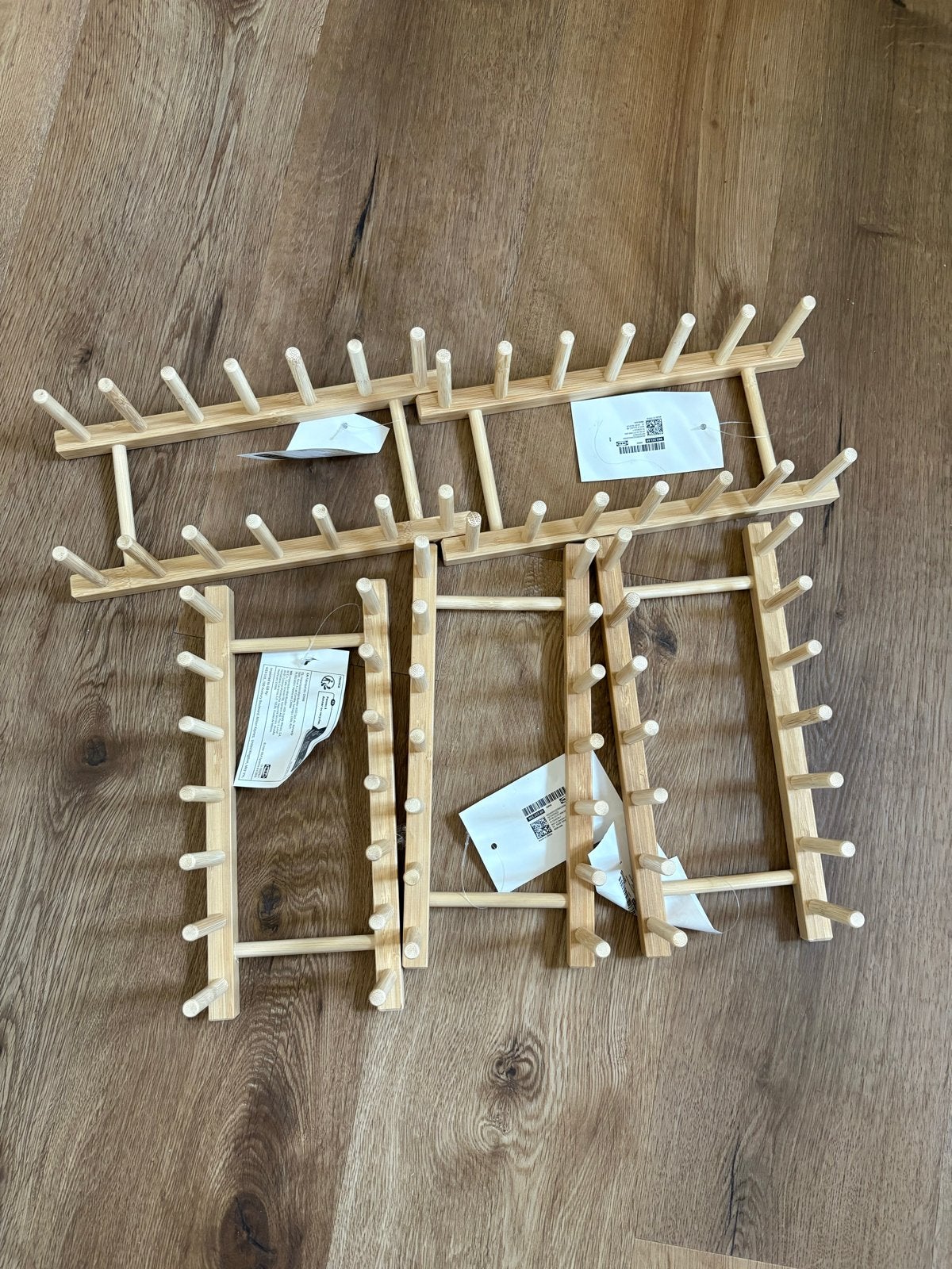 5x IKEA Ostbit Bordenrek - Houten Bordenhouder, Bordenrek, Hout, IKEA, Ophalen of Verzenden