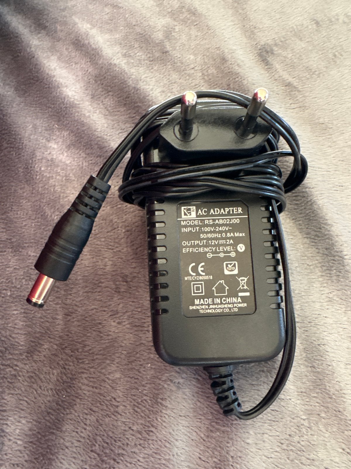 AC Adapter RS-AB02J00 - 12V 2A Voeding, Ophalen of Verzenden, Zo goed als nieuw