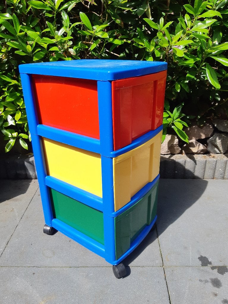 Kunststof ladenkastje, Huis en Inrichting, Kasten | Ladekasten, Gebruikt, Ophalen of Verzenden, 3 of 4 laden, Minder dan 100 cm