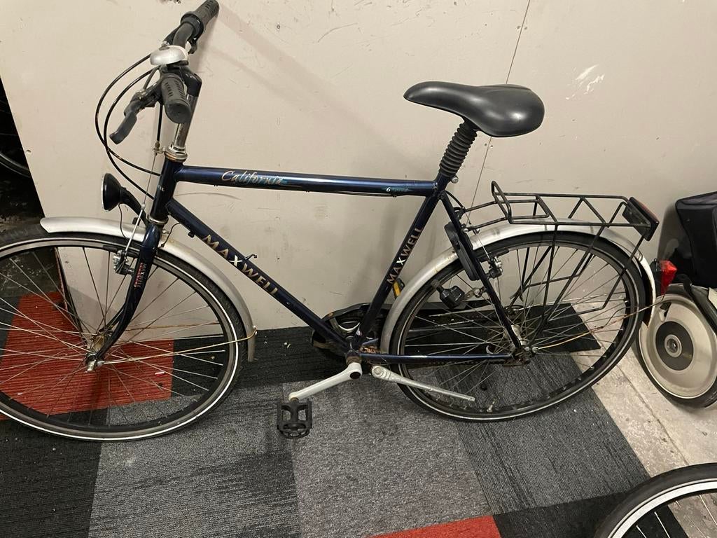 Stadsfiets herenfiets 28 inch city bike met slot tourbike, Gebruikt, Versnellingen, 57 tot 61 cm, Ophalen