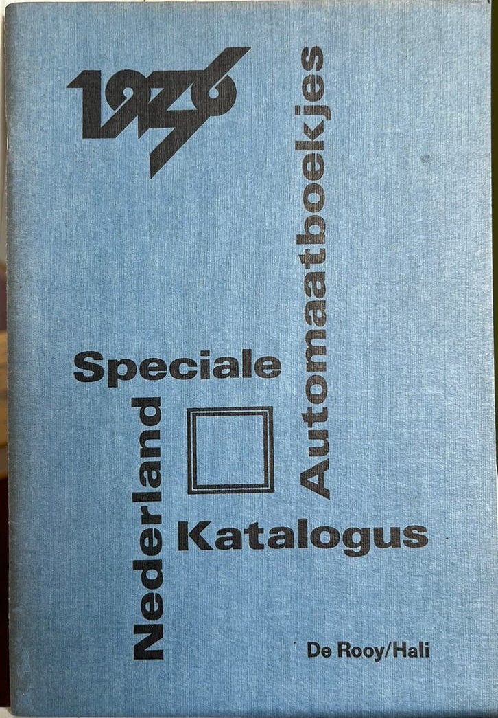 Katalogus Automaatboekjes NL 1976 De Rooy Hali postzegels, Ophalen of Verzenden, Catalogus