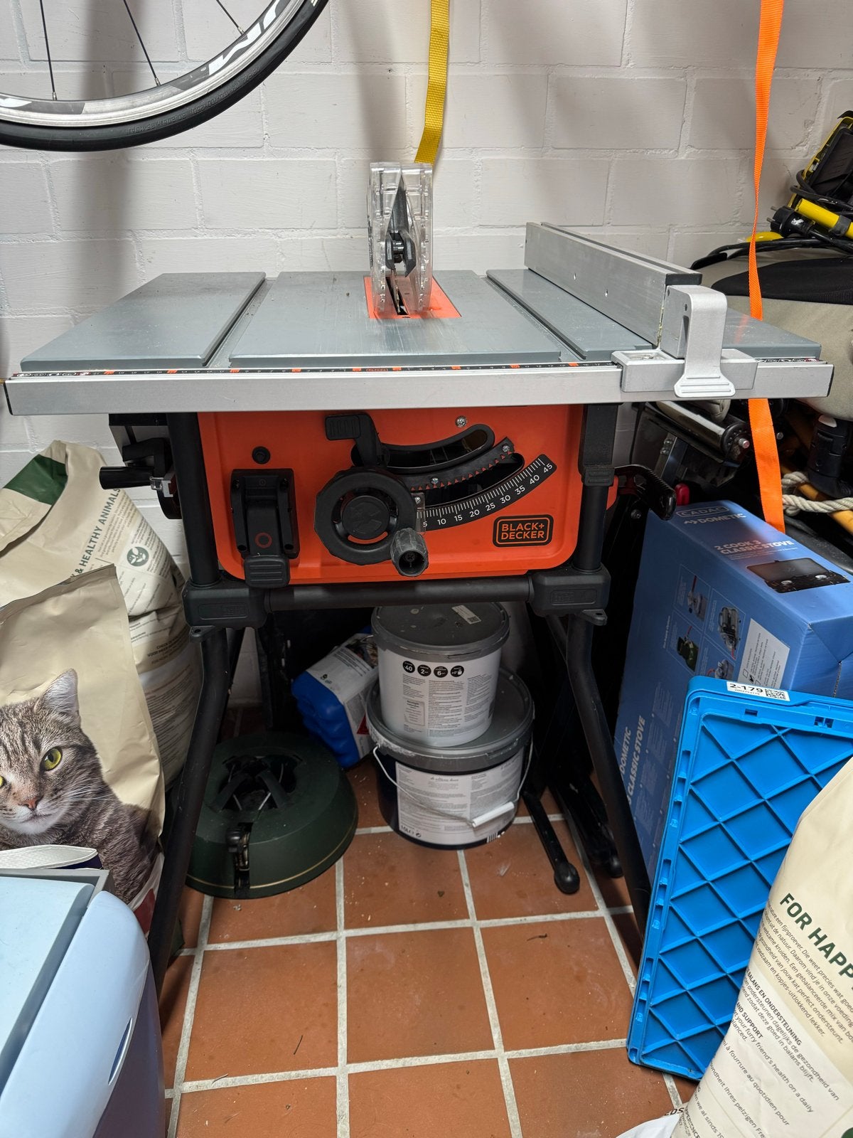 Black+Decker Zaagtafel BES720 1800W - Krachtig en Betrouwbaa, Ophalen, 70 mm of meer, Overige typen, Zo goed als nieuw
