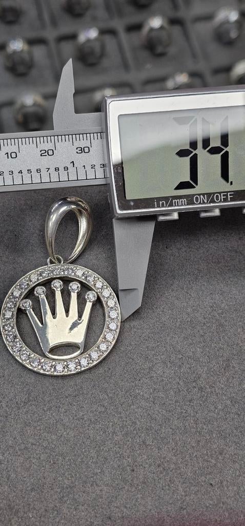 925 Zilveren Rolex Hanger, Ophalen of Verzenden, Nieuw, Zilver, Zilver