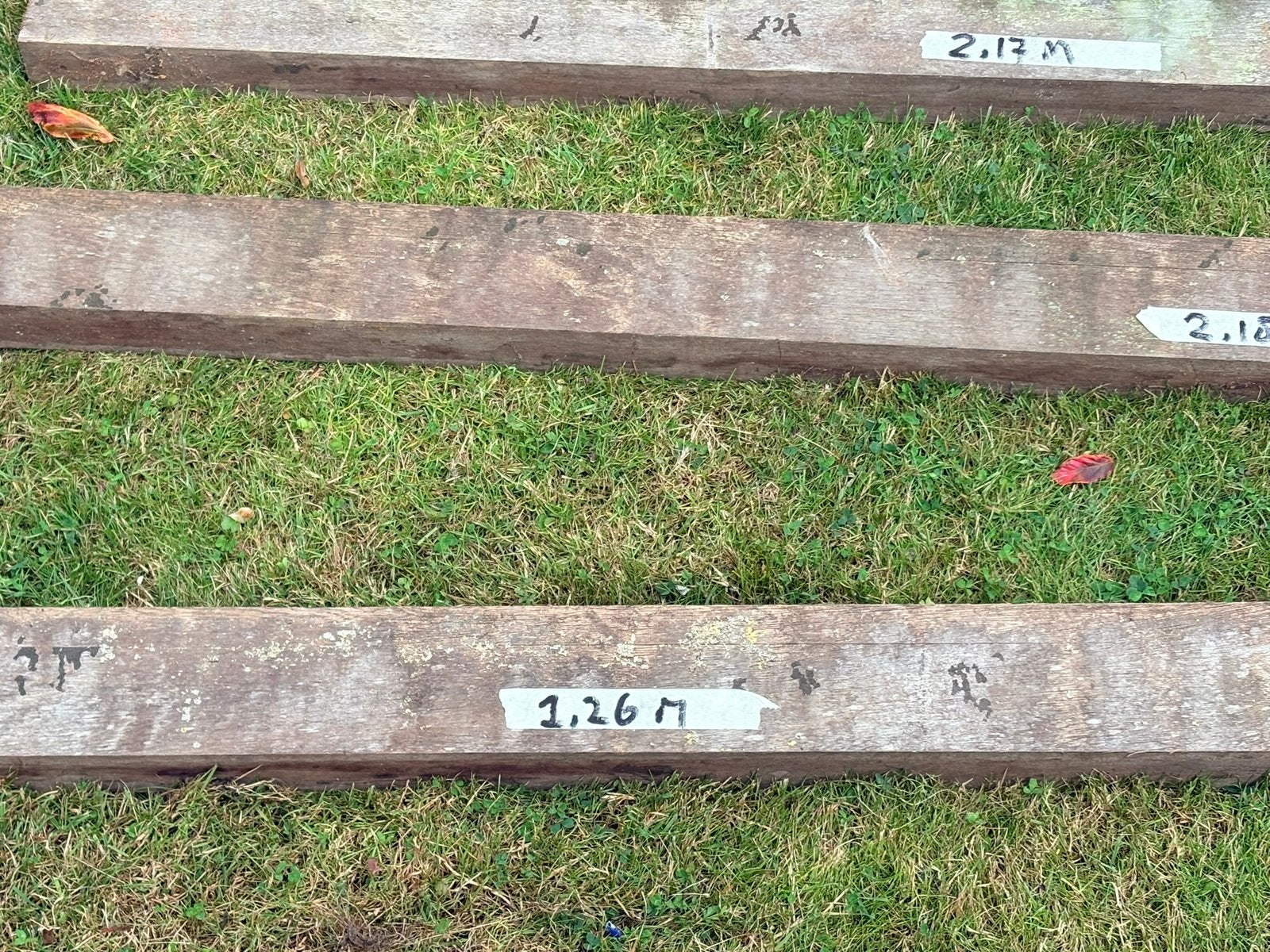Hard Houten palen verschillende afmetingen, Doe-het-zelf en Verbouw, Gebruikt, Ophalen of Verzenden, 200 tot 250 cm, 50 mm of meer
