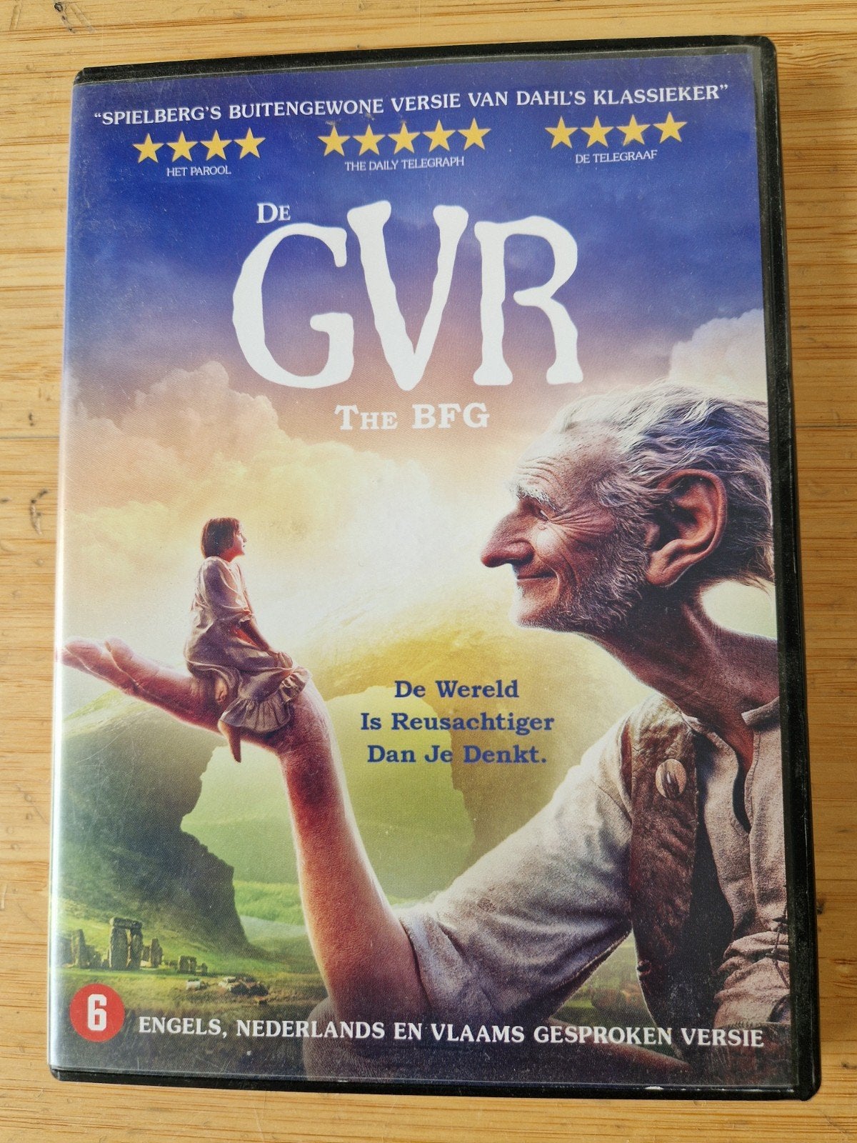 De GVR (The BFG) - Steven Spielberg DVD, Nederlands, Inclusief doosje, Ophalen of Verzenden, Zo goed als nieuw