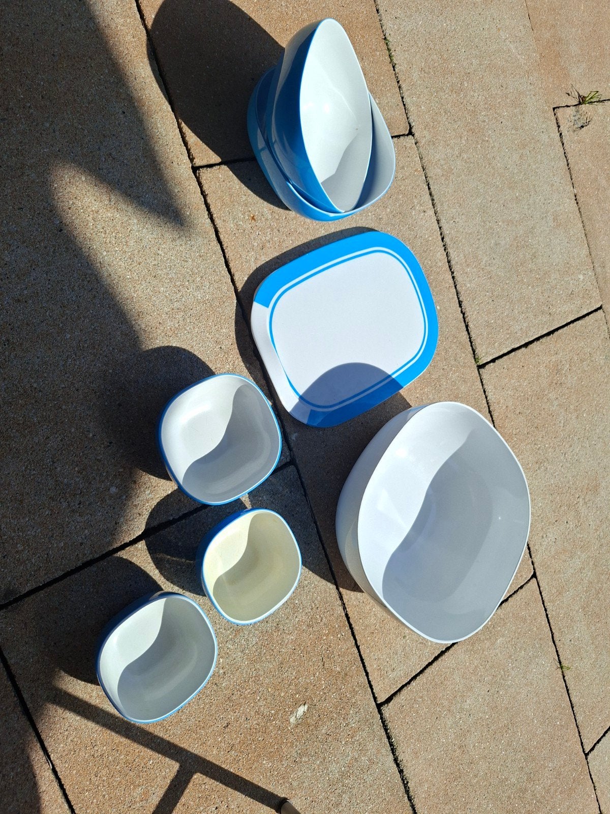 Mepal Rosti Melamine Servies - 7 Bakjes, Schaal, Kunststof, Gebruikt, Mepal, Ophalen of Verzenden