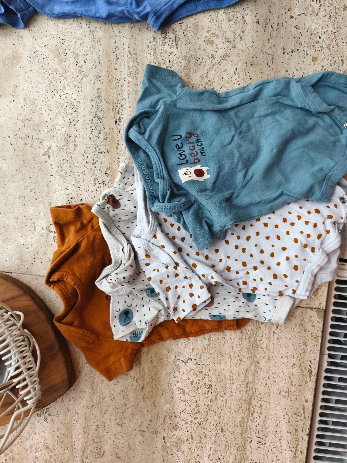 Rompers maat 50/56 van Kruidvat, 4 stuks, Nacht- of Onderkleding, Gebruikt, Jongetje of Meisje, Kruidvat