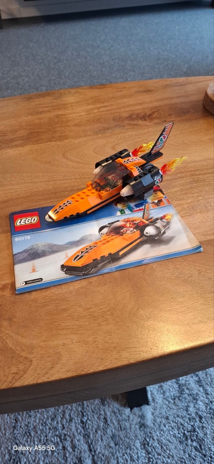 Lego City snelheidsrecord auto 60178, City, Lego, Ophalen of Verzenden, Zo goed als nieuw