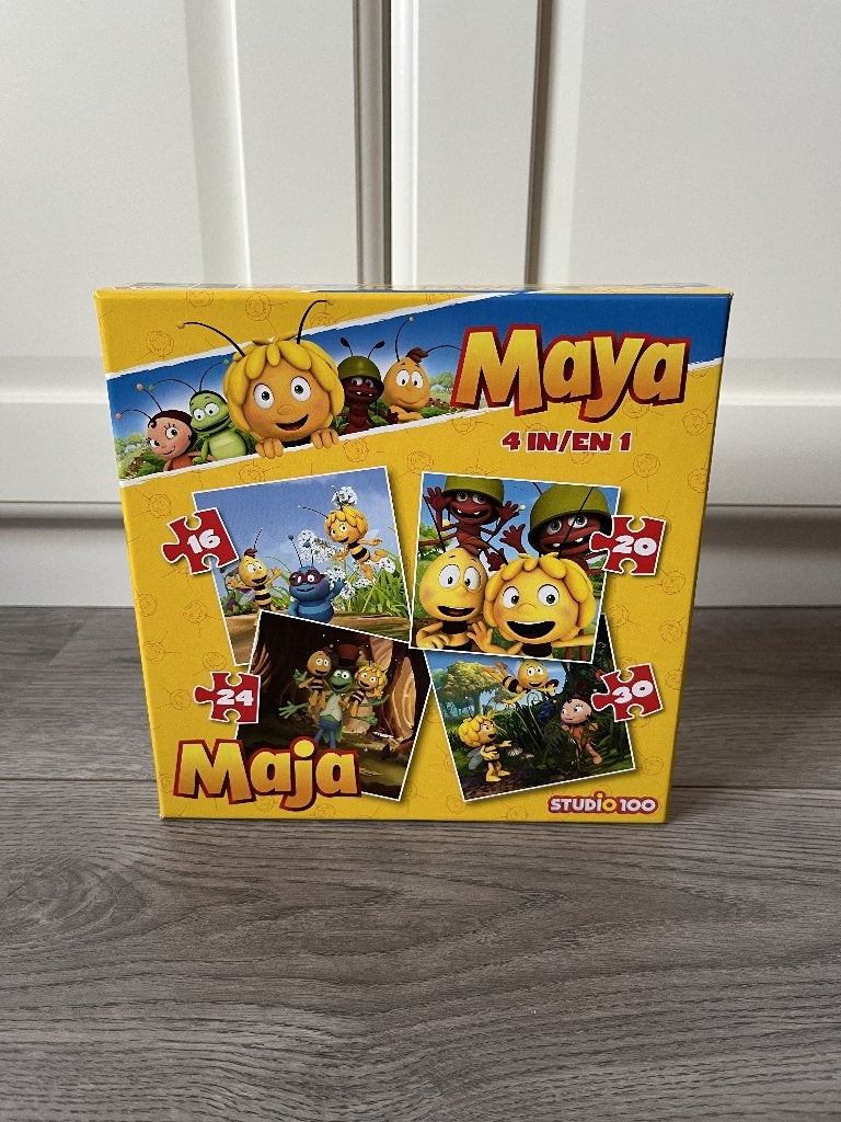 Studio100 Puzzel Maya de Bij 4-in-1 puzzel, Ophalen of Verzenden, 10 tot 50 stukjes, Zo goed als nieuw, 2 tot 4 jaar